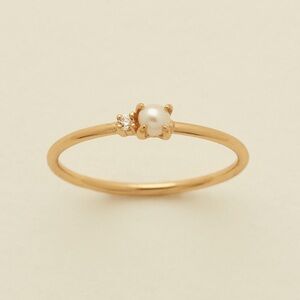 Made by Mary - Petite Pearl Ring - Size 9